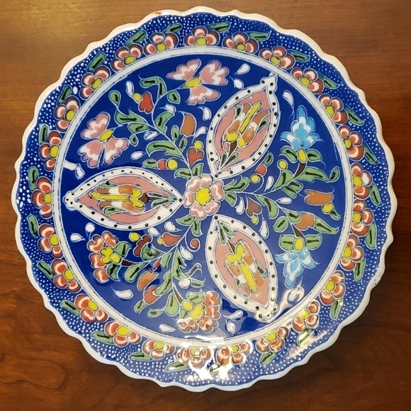 Vintage Ceramic Hand Painted Ceramic Plate 7" Signed Kijtahya - Picture 1 of 9